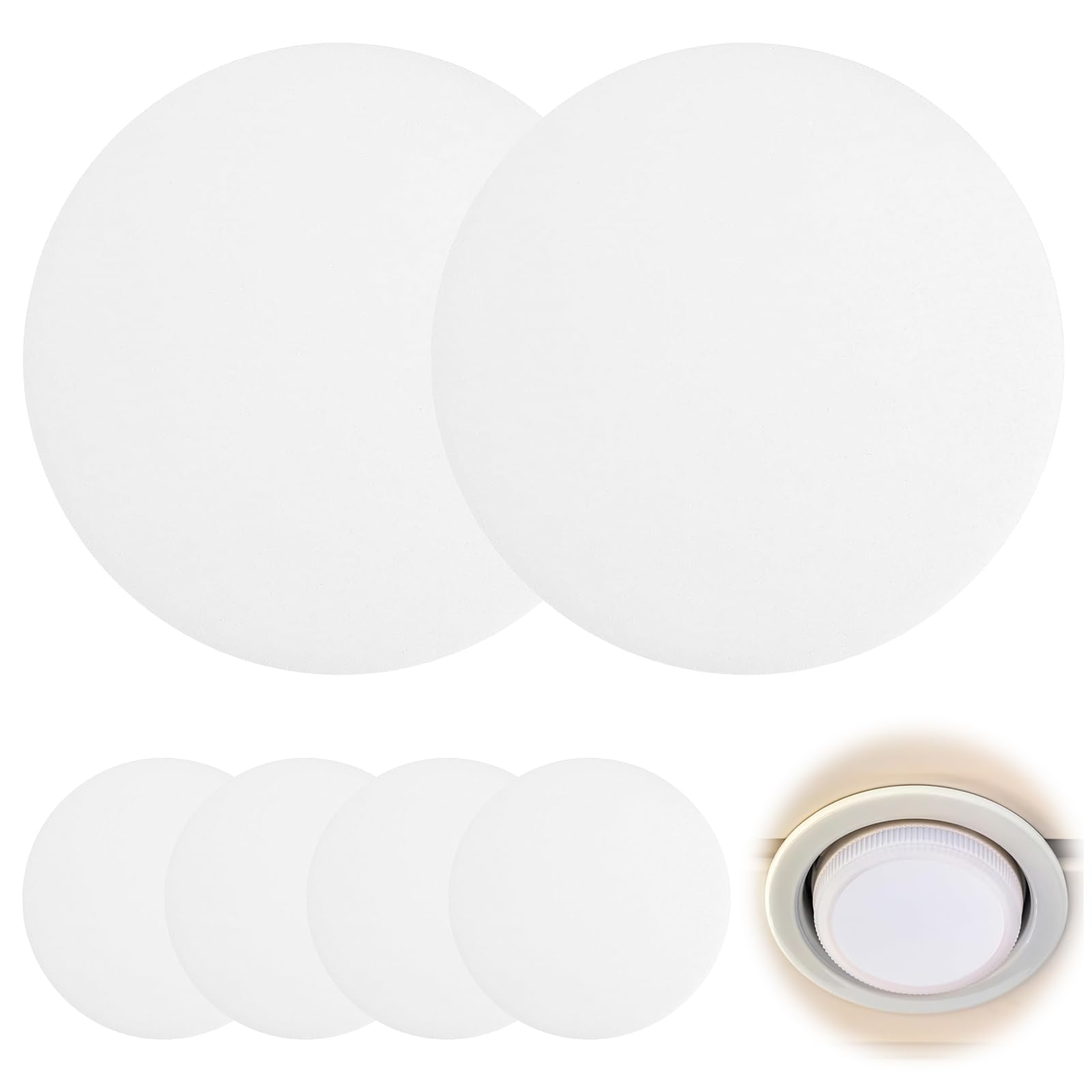 PAVIKE Lampshade Dimming Sticker LED 6PCS LED Dimming Sticker LED Dimming Sticker Blackout Tape Shading Sheet Round White Lighting Color Correction білий
PAVIKE Lampshade Dimming Sticker LED 6PCS LED Dimming Sticker LED Dimming Sticker Blackout Tape Shading Sheet Round White Lighting Color Correction білий