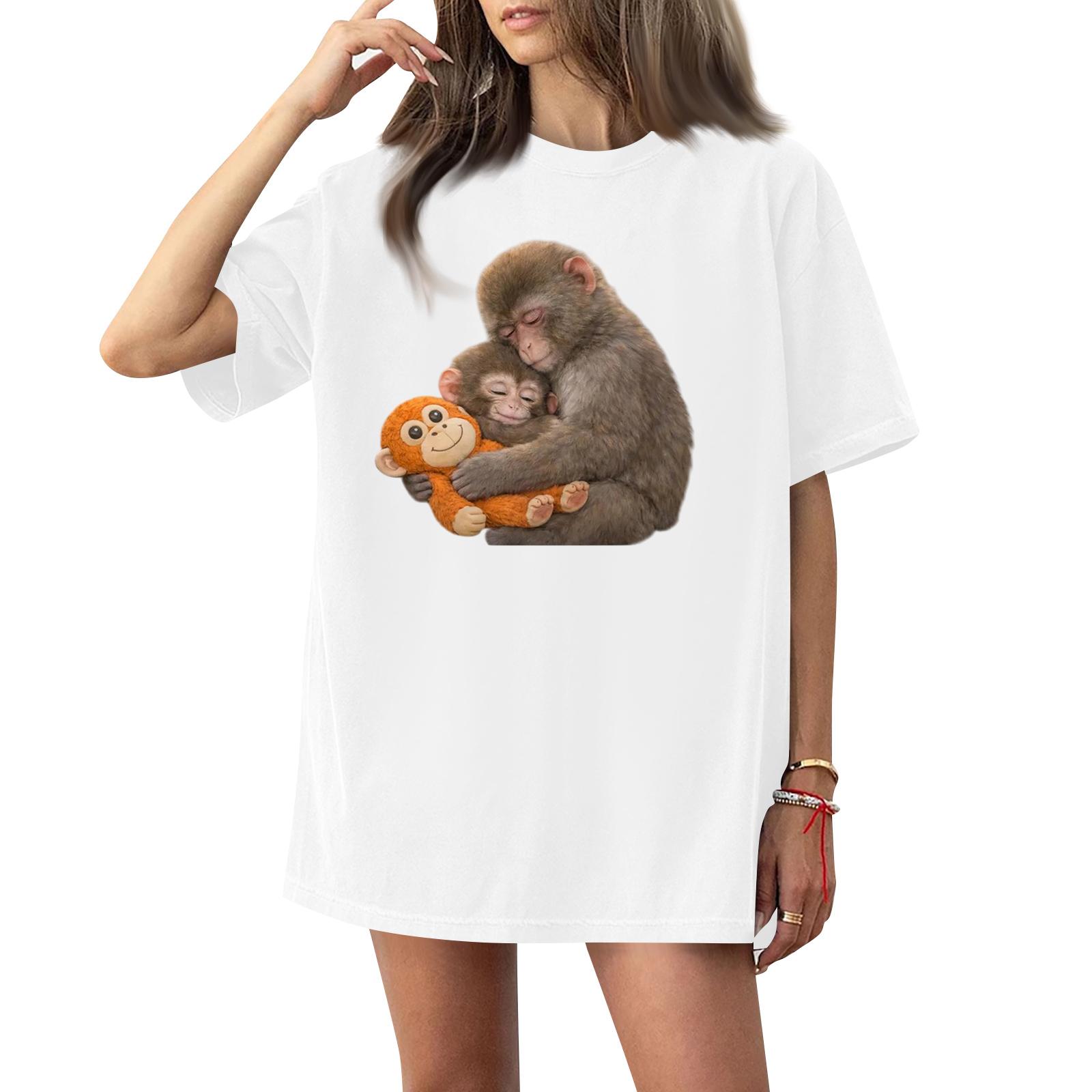 Жіноча футболка з круглим вирізом, з принтом, з короткими рукавами XL
Жіноча футболка з круглим вирізом, з принтом, з короткими рукавами XL