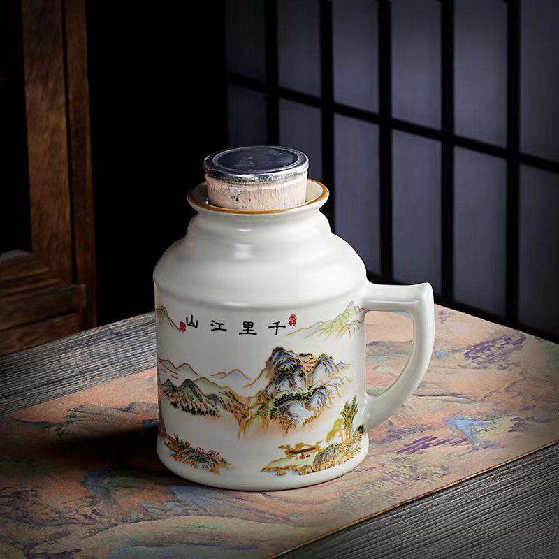 Strictly Selected Retro Tea Drinking Ceramic Stuffy Teapot Cool Kettle Personal Office Tea Kettle Water Cup Holiday Gifts 450ml
Strictly Selected Retro Tea Drinking Ceramic Stuffy Teapot Cool Kettle Personal Office Tea Kettle Water Cup Holiday Gifts 450ml