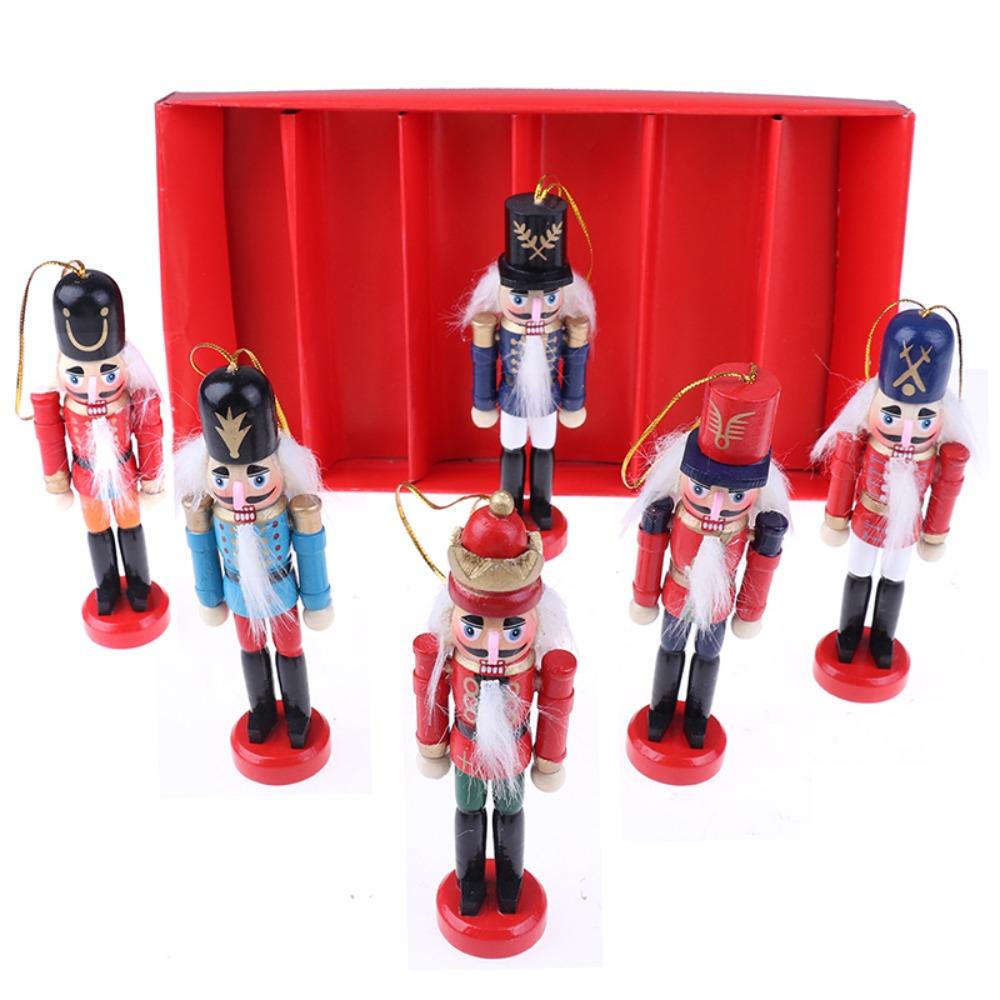 6pcs/set Figurines Nutcracker Puppet Colorful Nutcracker Doll Soldier Puppet Pendant Children Toys A Set
6pcs/set Figurines Nutcracker Puppet Colorful Nutcracker Doll Soldier Puppet Pendant Children Toys A Set