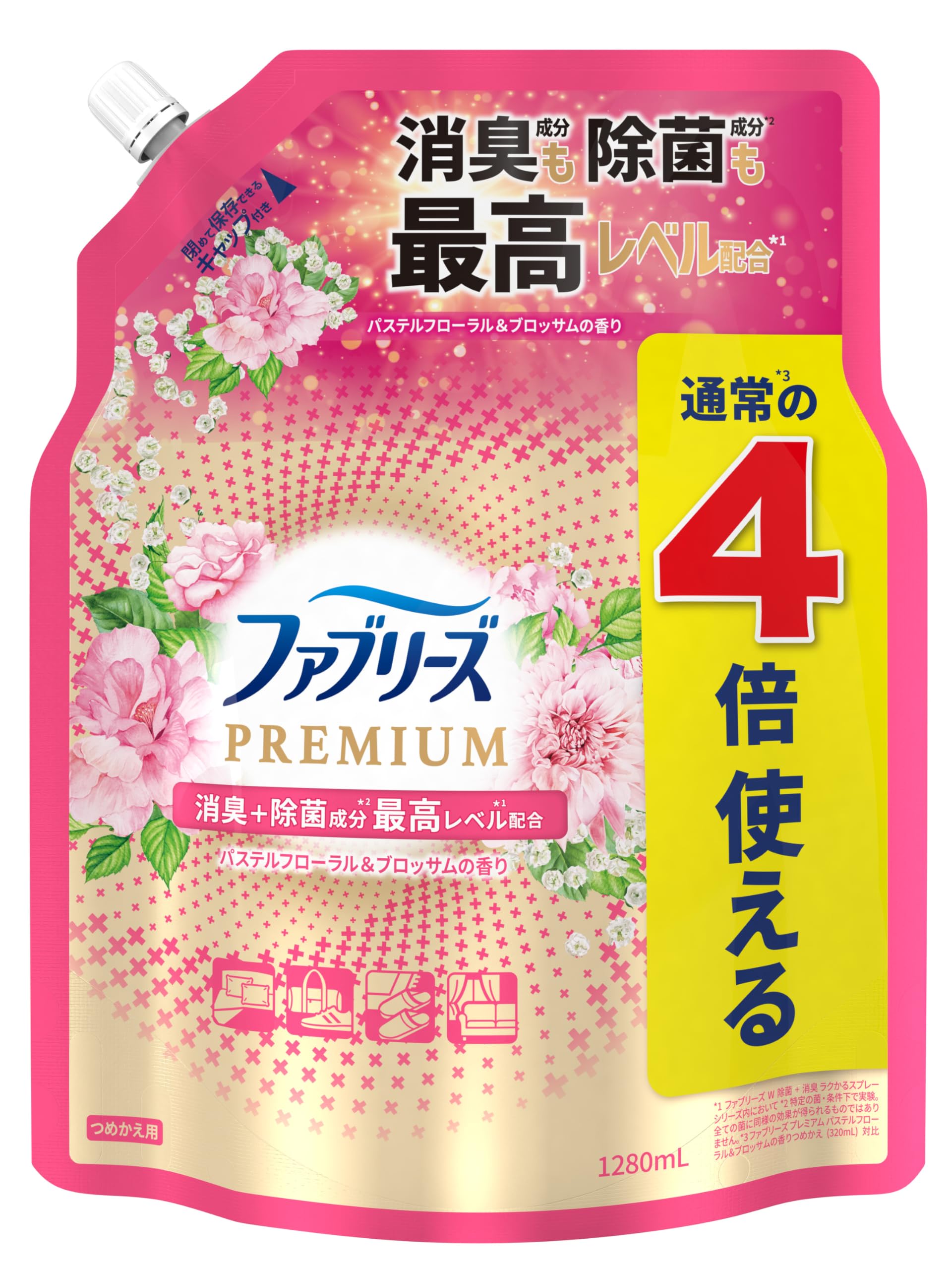 Дезодорант-спрей Febreze для ткани PREMIUM Pastel Floral Blossom Сменный блок 4 шт. и 1280 мл
Дезодорант-спрей Febreze для ткани PREMIUM Pastel Floral Blossom Сменный блок 4 шт. и 1280 мл