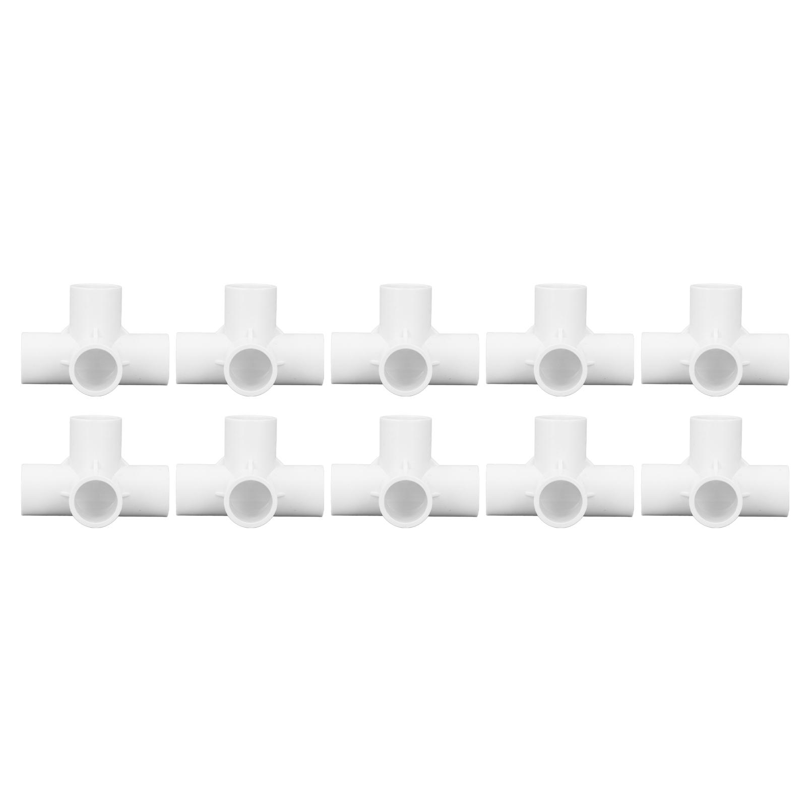 10Pcs 4 Way PVC Fitting Elbow Pipe Connector 25mm Outlet Set Kit for Furniture Connection White
10Pcs 4 Way PVC Fitting Elbow Pipe Connector 25mm Outlet Set Kit for Furniture Connection White