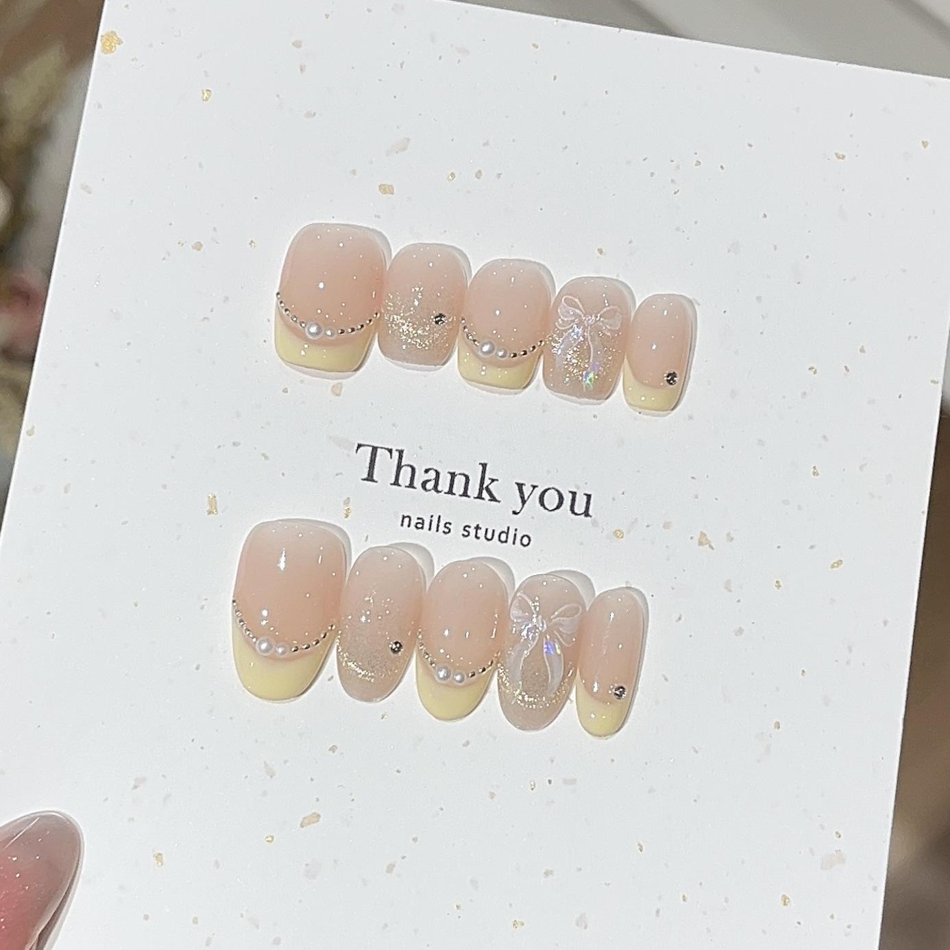Creamy Yellow Daily Short Soft and Cute Milky Yellow French Smile Cat Eye Pearl Chain Wear Armor L
Creamy Yellow Daily Short Soft and Cute Milky Yellow French Smile Cat Eye Pearl Chain Wear Armor L