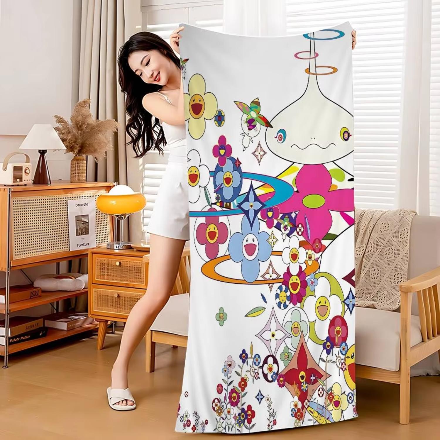 MT-Takashi-Art Of-Murakami Microfiber Printed Beach Towel Mountain Climbing Yoga Beach Swimming Running Absorbent Soft Towel W30*H60(CM)
MT-Takashi-Art Of-Murakami Microfiber Printed Beach Towel Mountain Climbing Yoga Beach Swimming Running Absorbent Soft Towel W30*H60(CM)