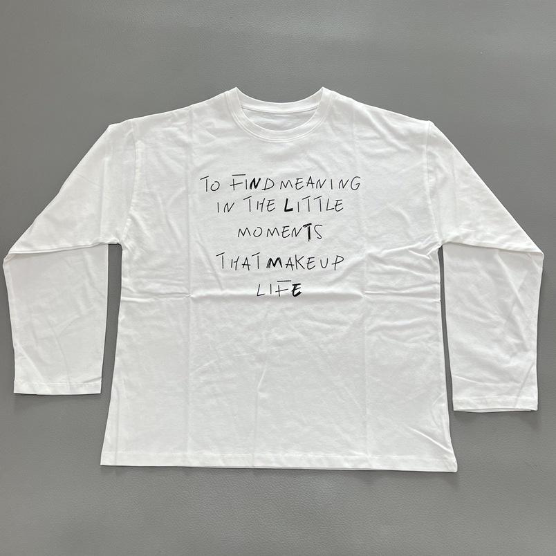 Women s Oversized Long Sleeve Cotton T-shirt with Letter Print - Casual, Comfortable, and Versatile. One Size белый
Women s Oversized Long Sleeve Cotton T-shirt with Letter Print - Casual, Comfortable, and Versatile. One Size белый