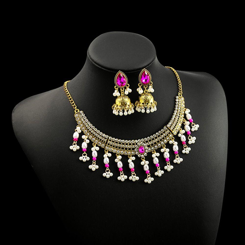 Bohemia Rhinestone Tassel Earring Korean Style Sparkling Necklace Birthday Gift Style D
Bohemia Rhinestone Tassel Earring Korean Style Sparkling Necklace Birthday Gift Style D