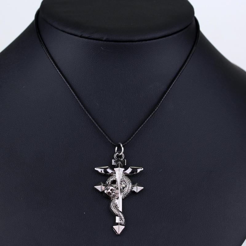 Fullmetal Alchemist Edward Elric Chain Pendant Fashion Dragon Wing With Cross Necklace Punk Style Cross Necklace Accessories
Fullmetal Alchemist Edward Elric Chain Pendant Fashion Dragon Wing With Cross Necklace Punk Style Cross Necklace Accessories