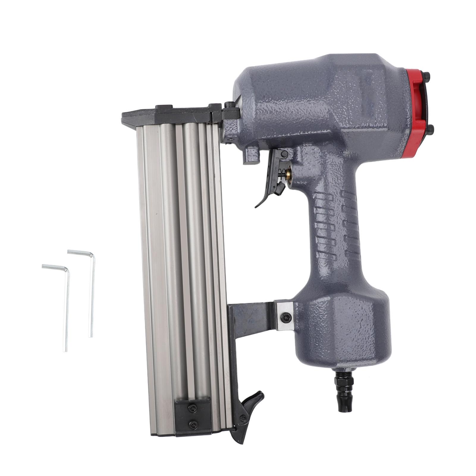 Pneumatic Brad Nailer Professional Efficient Pneumatic Stapler for Framing Woodworking Carpentry
Pneumatic Brad Nailer Professional Efficient Pneumatic Stapler for Framing Woodworking Carpentry