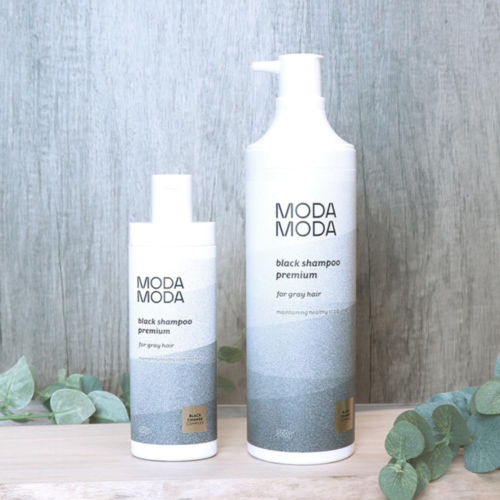 Special 2-piece set of black shampoo for gray hair. Dye hairline, top, and back of head beautifully. Plant-based. Scalp care. Shiny and natural hair
Special 2-piece set of black shampoo for gray hair. Dye hairline, top, and back of head beautifully. Plant-based. Scalp care. Shiny and natural hair