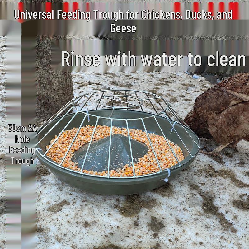 Годівниця для курей та качок з нержавіючої сталі: Кругла, потовщена годівниця та поїлка для птахівництва
Годівниця для курей та качок з нержавіючої сталі: Кругла, потовщена годівниця та поїлка для птахівництва