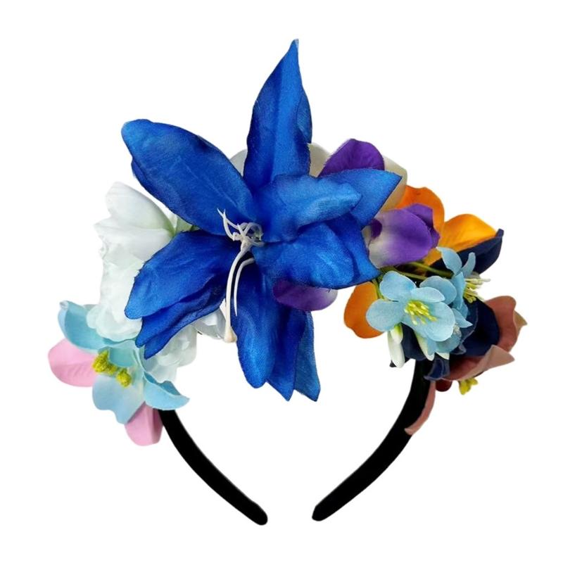Mexicans Flower Crowns Garlands Flower Headbands Day of The Dead Headpiece Halloween Dia De Los Muerto Party Costumes синій
Mexicans Flower Crowns Garlands Flower Headbands Day of The Dead Headpiece Halloween Dia De Los Muerto Party Costumes синій