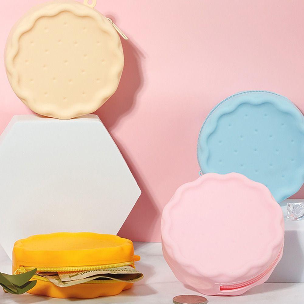 Biscuit Shape Cosmetic Bag Silicone Organizer Earphone Bag Mini Wallet Coin Purse for Students
Biscuit Shape Cosmetic Bag Silicone Organizer Earphone Bag Mini Wallet Coin Purse for Students