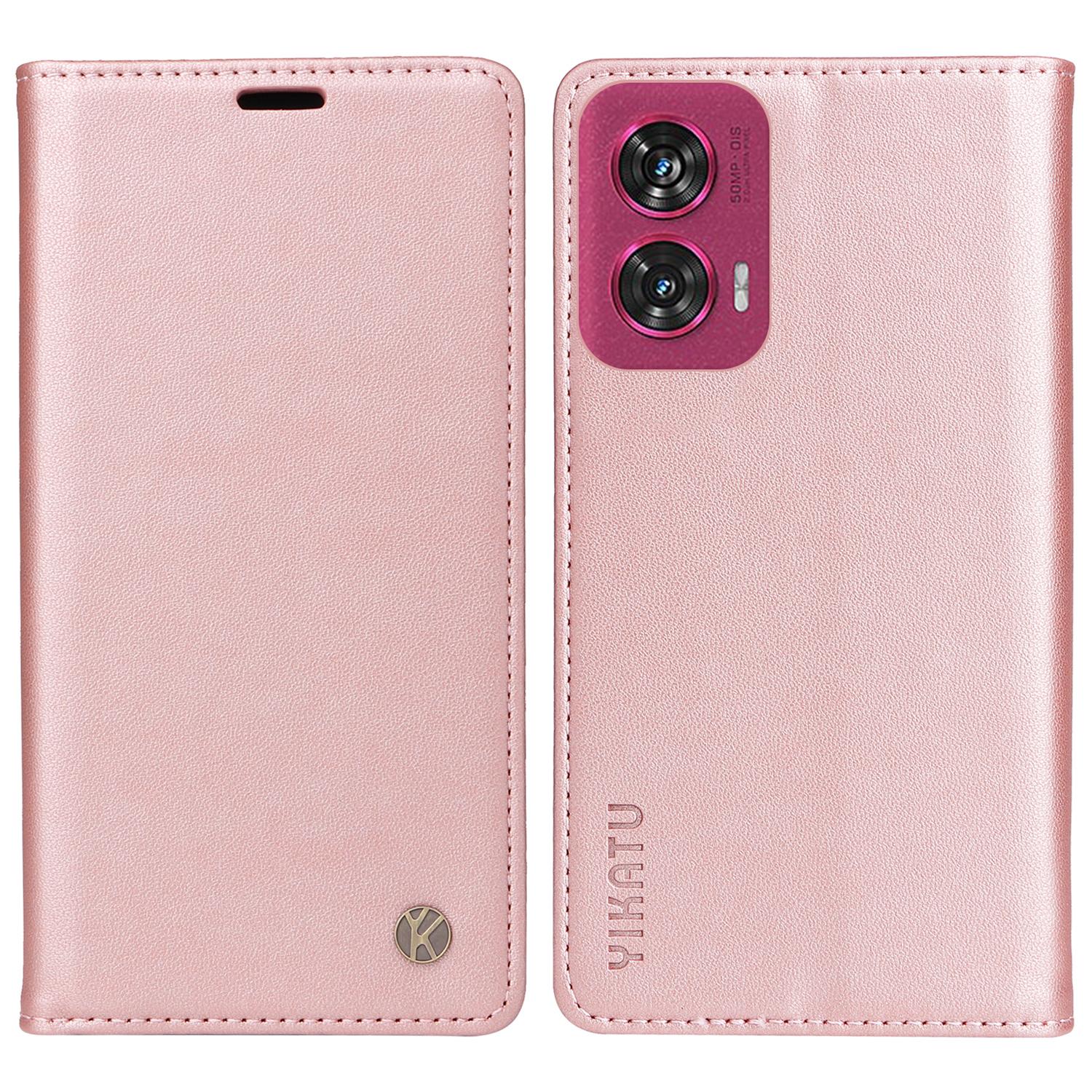YIKATU YK-001 For Motorola Edge 50 Fusion 5G Case Leather Phone Cover with Wallet Rose Gold
YIKATU YK-001 For Motorola Edge 50 Fusion 5G Case Leather Phone Cover with Wallet Rose Gold