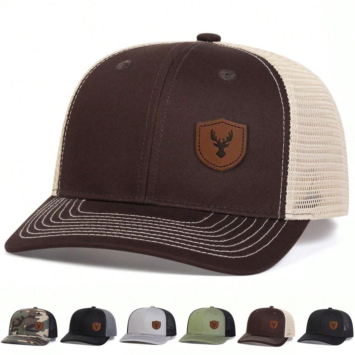 Unisex Deer Antlers Leather Label Baseball Net Caps Spring and Summer Outdoor Adjustable Casual Hats Hip Hop Hat Sunscreen Hat армія зелений колір
Unisex Deer Antlers Leather Label Baseball Net Caps Spring and Summer Outdoor Adjustable Casual Hats Hip Hop Hat Sunscreen Hat армія зелений колір