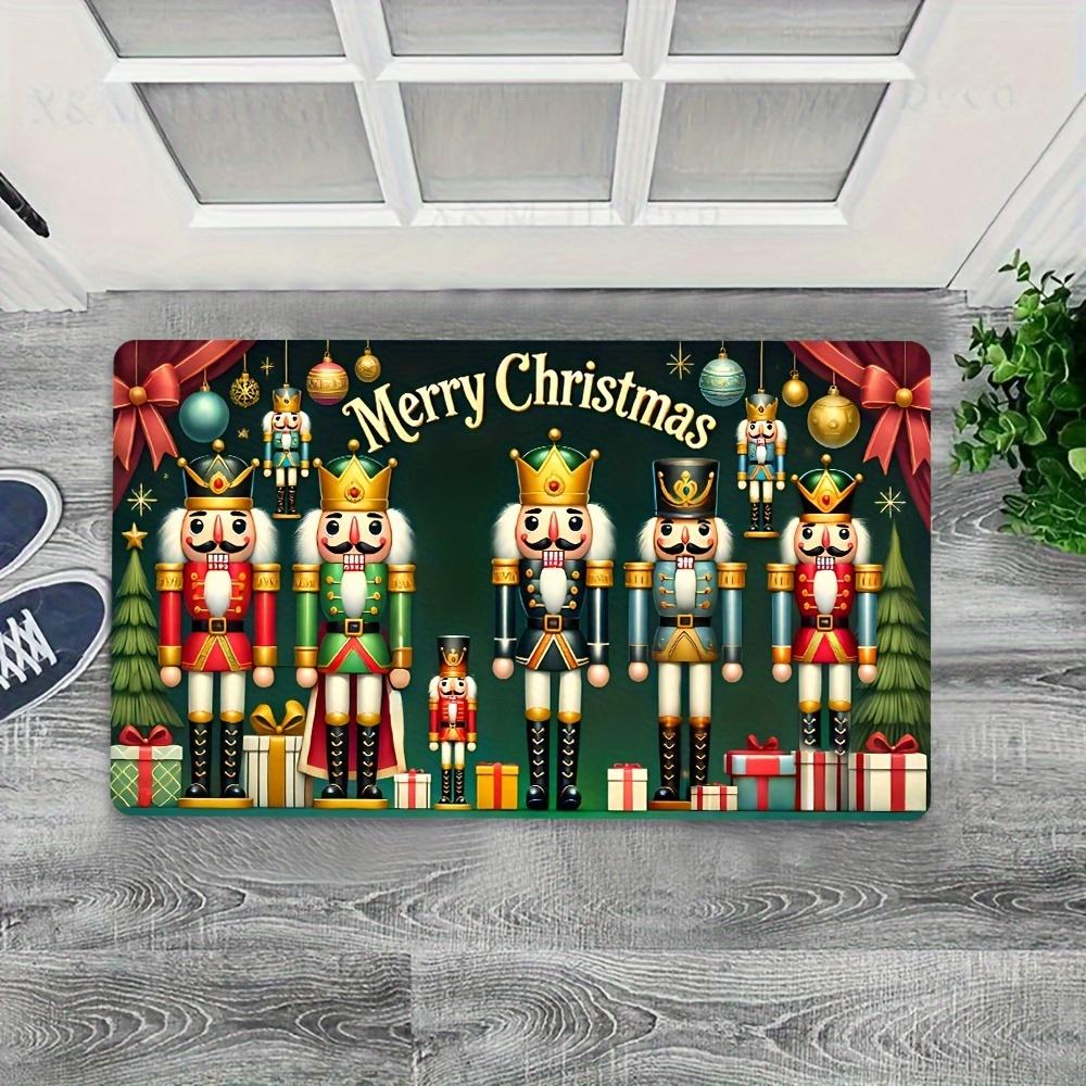 Christmas Nutcracker Soldier Doormat Premium Flannel Rug, Non-Slip Machine Washable Fade-Resistant Door Carpet for Home Decor 40x60cm
Christmas Nutcracker Soldier Doormat Premium Flannel Rug, Non-Slip Machine Washable Fade-Resistant Door Carpet for Home Decor 40x60cm