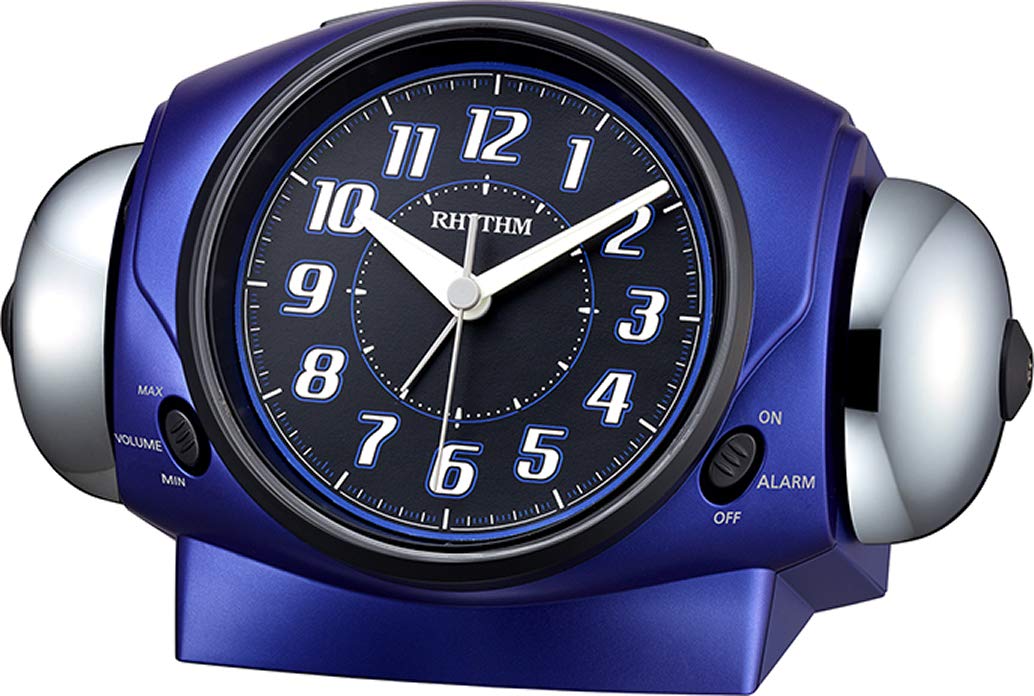 RHYTHM Alarm Clock Continuous Second Hand Loud Bell Sound Alarm Blue 8RA646SR04 12.1x18.5x10.6cm
RHYTHM Alarm Clock Continuous Second Hand Loud Bell Sound Alarm Blue 8RA646SR04 12.1x18.5x10.6cm
