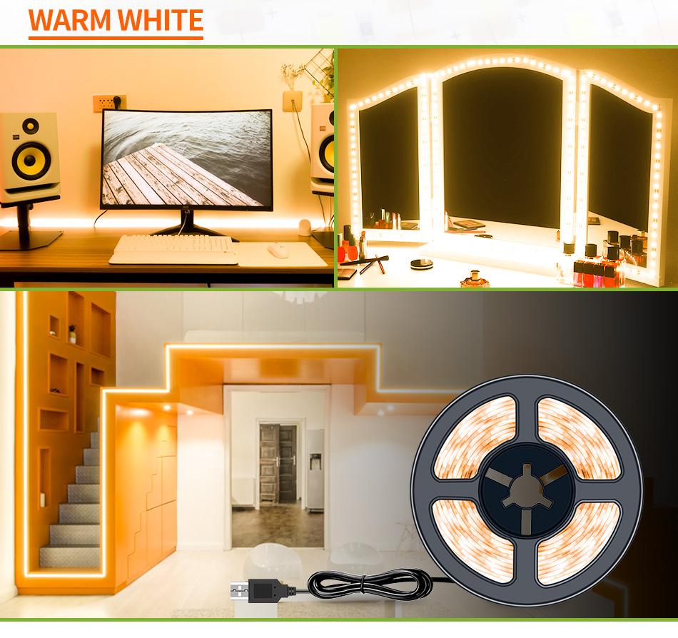 SMD 2835 DC5V Світлодіодна стрічка 0,5 М 1 М 2 М 3 М 4 М 5 М Водонепроникна світлодіодна лампа 60 світлодіодів/м Для сім’ї Декоративна стрічка Гнучка діодна стрічка Two Years Warranty&0.5m теплим білим кольором
SMD 2835 DC5V Світлодіодна стрічка 0,5 М 1 М 2 М 3 М 4 М 5 М Водонепроникна світлодіодна лампа 60 світлодіодів/м Для сім’ї Декоративна стрічка Гнучка діодна стрічка Two Years Warranty&0.5m теплим білим кольором