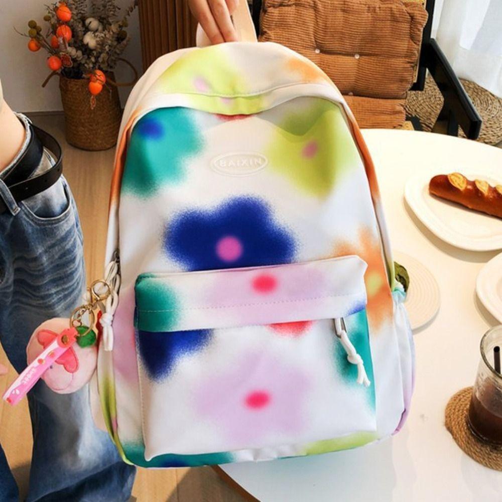 Graffiti Tie-dye Shoulder Bag Large Capacity Colorfu Floal School Bag Flower Backpack Outdoor белый
Graffiti Tie-dye Shoulder Bag Large Capacity Colorfu Floal School Bag Flower Backpack Outdoor белый