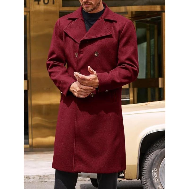 Woolen coat men s double-breasted thickened woolen trench coat wish woolen coat M червоний
Woolen coat men s double-breasted thickened woolen trench coat wish woolen coat M червоний