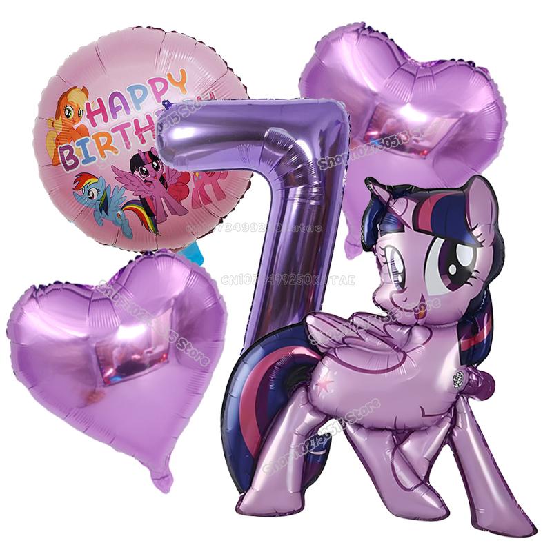 Beautiful My Little Ponys Girl Birthday Number Balloons Decoration Cute Cartoon Love Shape Round Balloons Set Party Supplies Kids Favor
Beautiful My Little Ponys Girl Birthday Number Balloons Decoration Cute Cartoon Love Shape Round Balloons Set Party Supplies Kids Favor