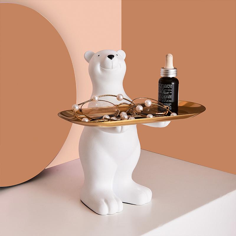 Polar Bear Storage Ornaments Nordic Table Decoration Living Room Entrance Key Storage Tray Home TV Cabinet Decor Ornaments
Polar Bear Storage Ornaments Nordic Table Decoration Living Room Entrance Key Storage Tray Home TV Cabinet Decor Ornaments