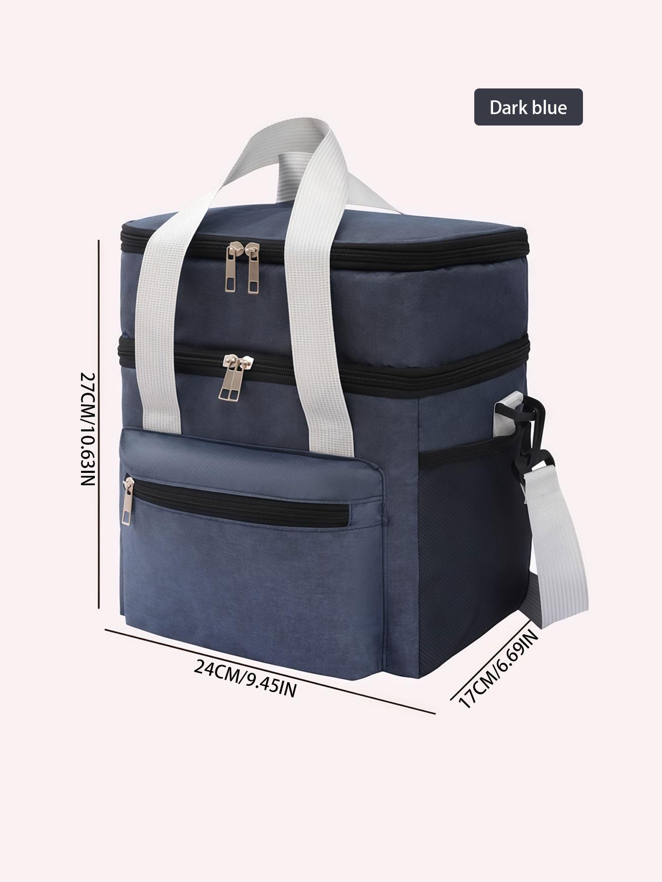 1PC large capacity double-layer lunch box insulation bag, waterproof lunch box, outdoor picnic preservation crossbody bag
1PC large capacity double-layer lunch box insulation bag, waterproof lunch box, outdoor picnic preservation crossbody bag