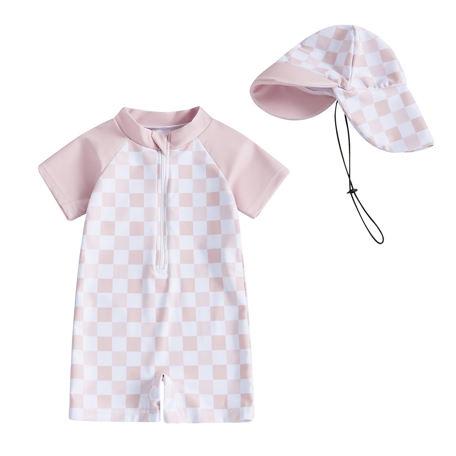 Купальники с коротким рукавом для мальчиков и девочек, повседневный клетчатый принт, молния, купальник и шапочка, пляжная одежда, купальный костюм 2-3 Years
Купальники с коротким рукавом для мальчиков и девочек, повседневный клетчатый принт, молния, купальник и шапочка, пляжная одежда, купальный костюм 2-3 Years