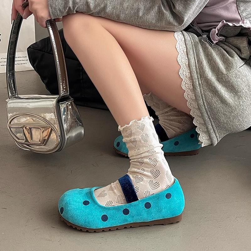 Shallow mouth Mary Jane single shoes children s spring and summer 2025 new fairy wind ballet polka dot flat beanie shoes 35
Shallow mouth Mary Jane single shoes children s spring and summer 2025 new fairy wind ballet polka dot flat beanie shoes 35