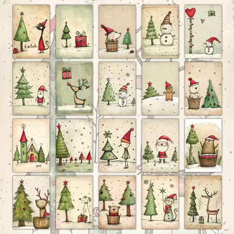 Christmas Greeting Card Adorable Pages with Illustrations Ideal for Xmas Memory Keeping Journal Decoration Unique Craft Supply
Christmas Greeting Card Adorable Pages with Illustrations Ideal for Xmas Memory Keeping Journal Decoration Unique Craft Supply