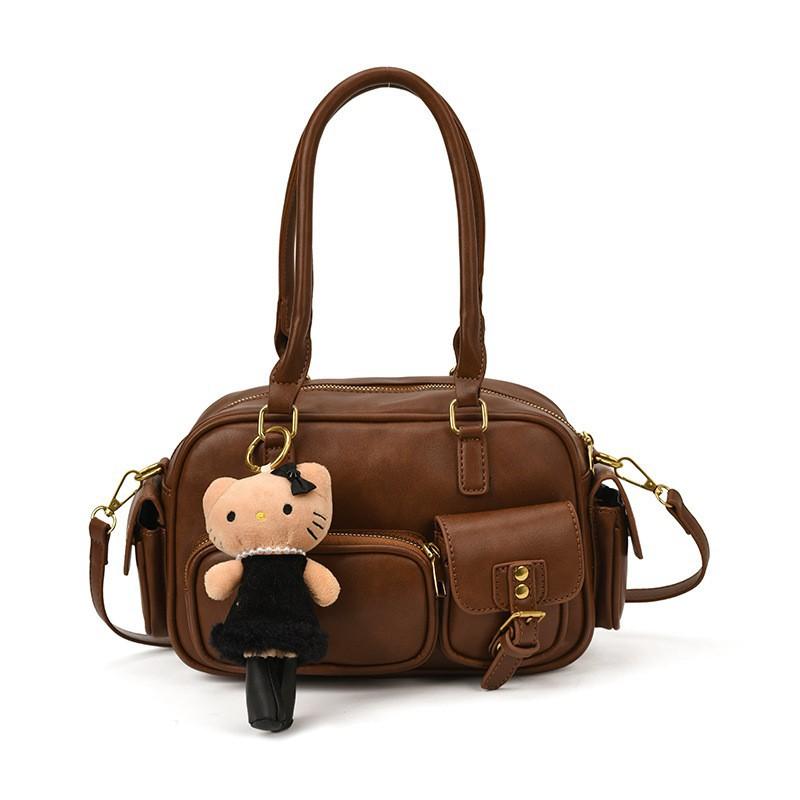 Retro Simple Large Capacity Shoulder Bag Women s New Fashionable Bowling Trendy Texture Commuting Cross-body No pendant model
Retro Simple Large Capacity Shoulder Bag Women s New Fashionable Bowling Trendy Texture Commuting Cross-body No pendant model
