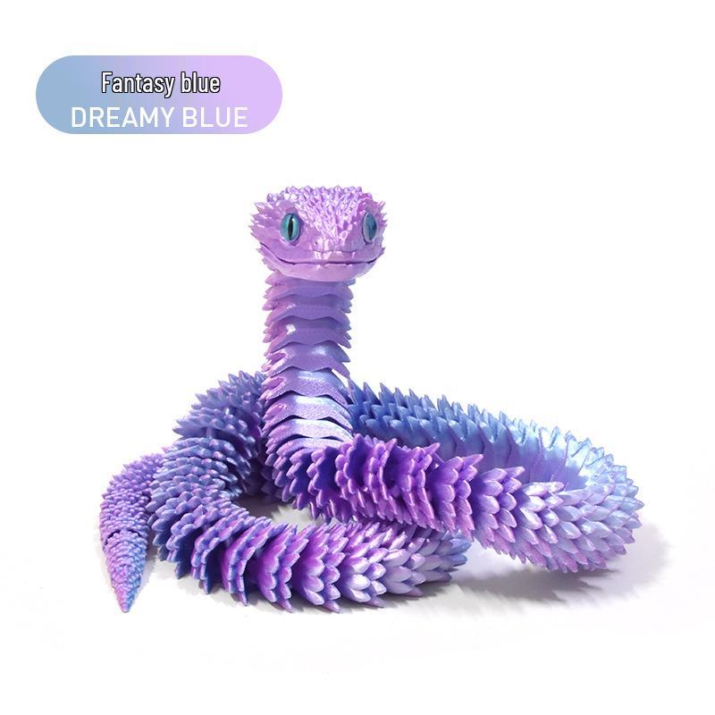Luminous 3D Printed Movable Snake Figurine - Viper Ornament Model
Luminous 3D Printed Movable Snake Figurine - Viper Ornament Model