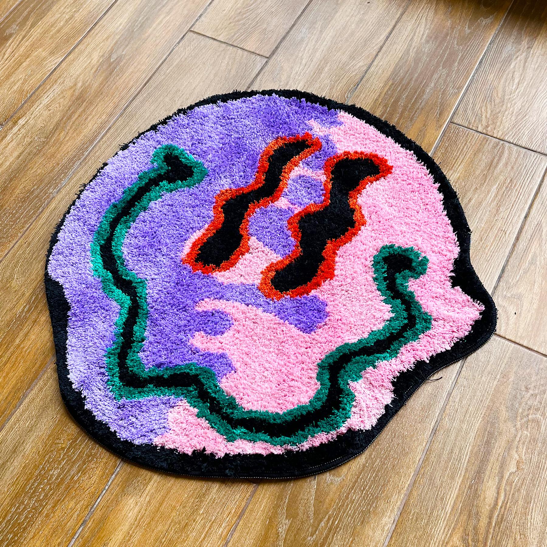LAKEA Trippy Smiling Rug Trippy Face Handmade Custom Rug Tufted Rug Gift for Friend Geek Gift Home Decor Living Room Carpet 60X60 CM
LAKEA Trippy Smiling Rug Trippy Face Handmade Custom Rug Tufted Rug Gift for Friend Geek Gift Home Decor Living Room Carpet 60X60 CM
