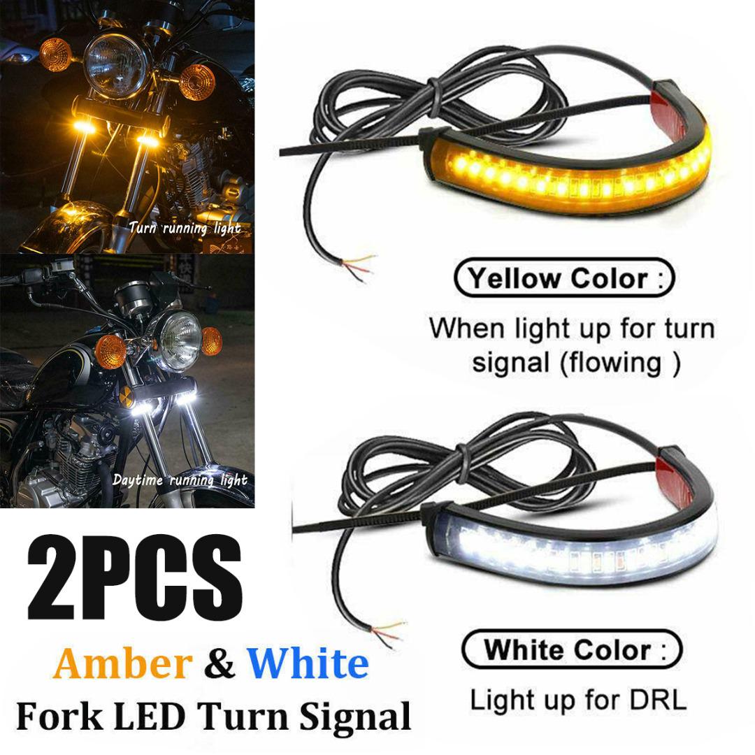Pdtoweb 2x 36LED мотоциклетные янтарные и белые светодиодные кольцевые вилочные полосы, индикатор поворота DRL
Pdtoweb 2x 36LED мотоциклетные янтарные и белые светодиодные кольцевые вилочные полосы, индикатор поворота DRL
