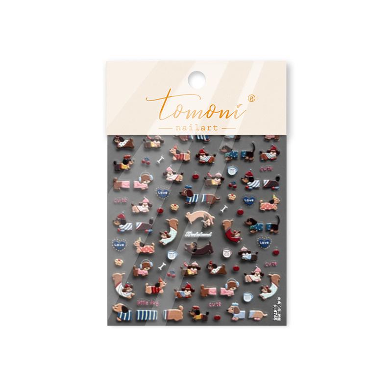 Tomoni 3D Embossed Sausage Puppy Nail Art Stickers for Kids
Tomoni 3D Embossed Sausage Puppy Nail Art Stickers for Kids