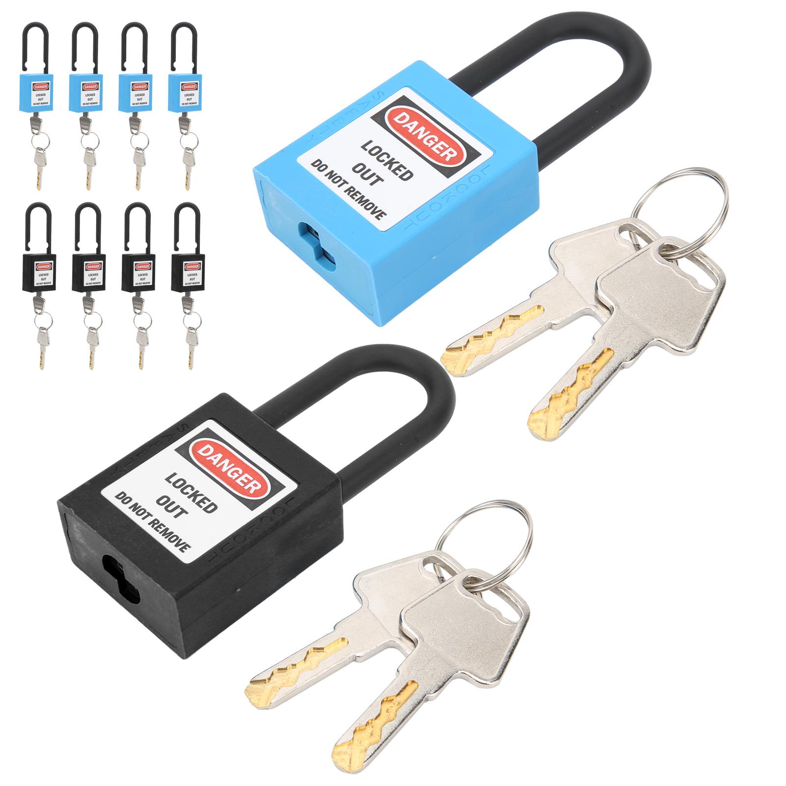 5Set 38mm Lockout Tagout Lock Nylon Durable Dustproof Insulated Safety Padlock with Key
5Set 38mm Lockout Tagout Lock Nylon Durable Dustproof Insulated Safety Padlock with Key