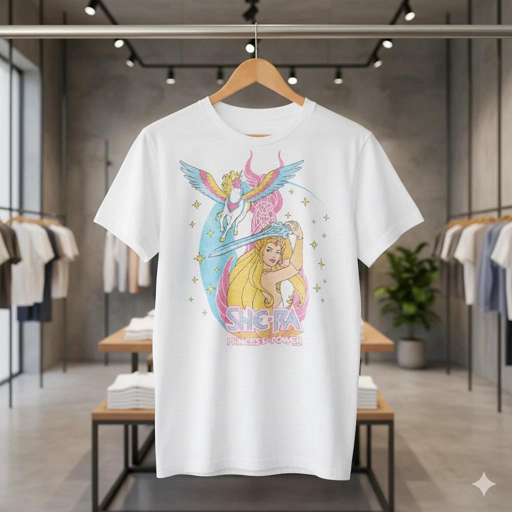 She-Ra Princess of Power Vintage Cartoon Graphic T-Shirt (White) - T677 XL
She-Ra Princess of Power Vintage Cartoon Graphic T-Shirt (White) - T677 XL