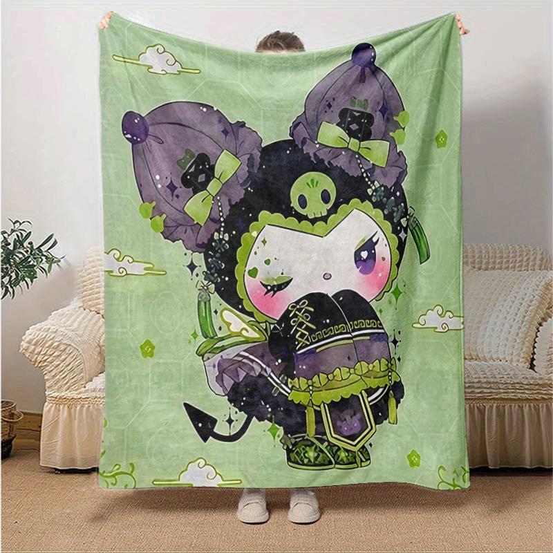 1pc Green and Purple Kuromi Blanket, Soft and Warm Home Decor Gift for All Seasons, Perfect for Couch, Living Room, Travel, Camping, Car Blankets, Bea 130x150cm
1pc Green and Purple Kuromi Blanket, Soft and Warm Home Decor Gift for All Seasons, Perfect for Couch, Living Room, Travel, Camping, Car Blankets, Bea 130x150cm
