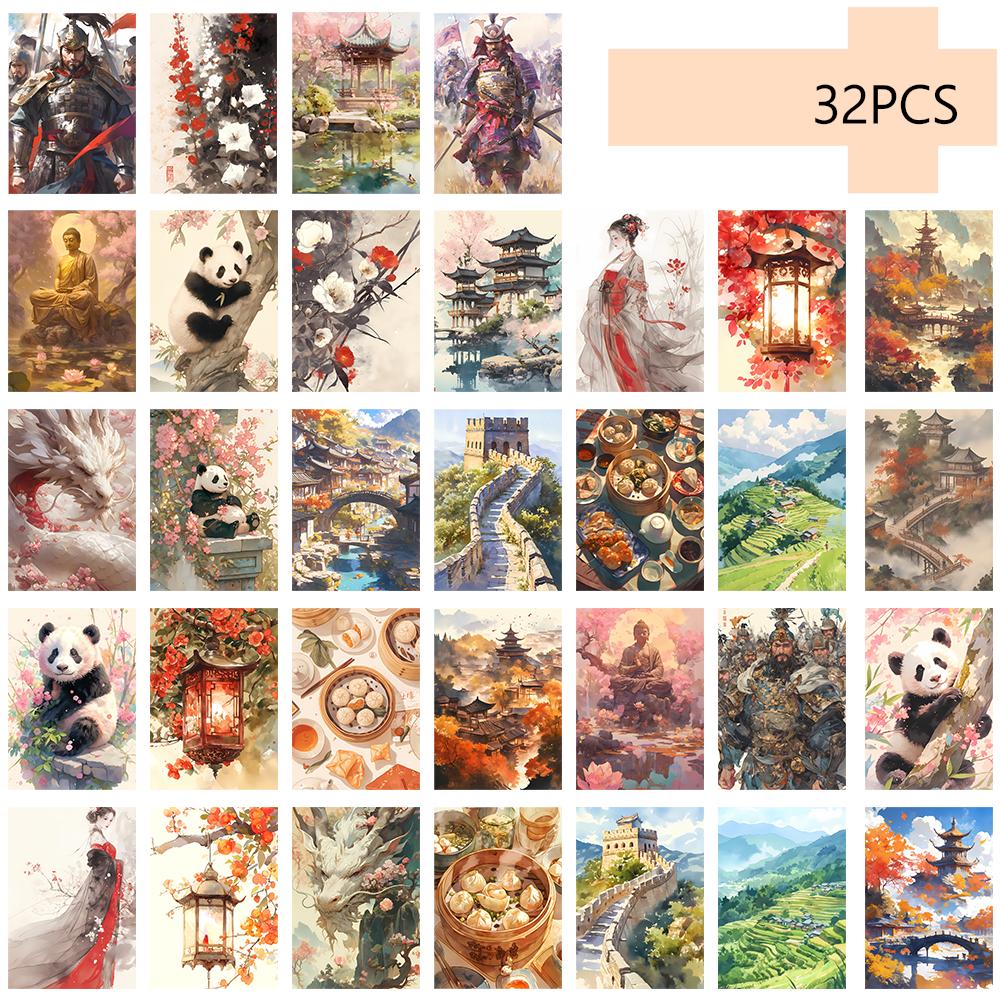 32 шт., ретро китайские культурные открытки, панды, подарки на день рождения/юбилей, предметы коллекционирования, подходят для дарения, можно отправлять по почте.
32 шт., ретро китайские культурные открытки, панды, подарки на день рождения/юбилей, предметы коллекционирования, подходят для дарения, можно отправлять по почте.