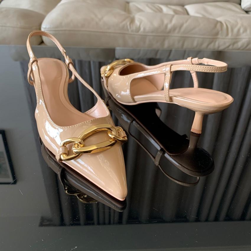 Chain Kitten High Heels For Women Fashion Pointed Toe Slingback Pumps Elegant Office Ladies Stilettos Shoes Autumn Heeled Mules 36
Chain Kitten High Heels For Women Fashion Pointed Toe Slingback Pumps Elegant Office Ladies Stilettos Shoes Autumn Heeled Mules 36