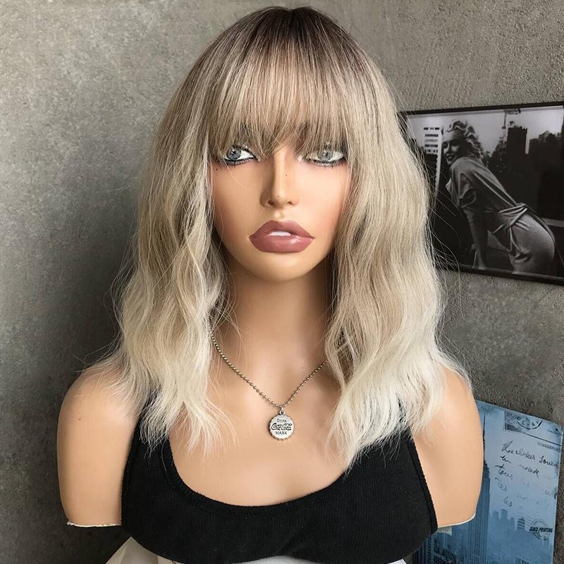 Women Shoulder Length Wave Hair Synthetic Golden Brown Blonde Wigs with Bangs Heat Resistant Fibre for Daily Cosplay Lolita золотисто-коричневый
Women Shoulder Length Wave Hair Synthetic Golden Brown Blonde Wigs with Bangs Heat Resistant Fibre for Daily Cosplay Lolita золотисто-коричневый