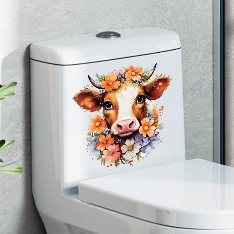 Cute Cow Wall Stickers Self Adhesive Animal Decals for Bathroom Toilet Kids Room Removable Vinyl Decor 30x30CM
Cute Cow Wall Stickers Self Adhesive Animal Decals for Bathroom Toilet Kids Room Removable Vinyl Decor 30x30CM