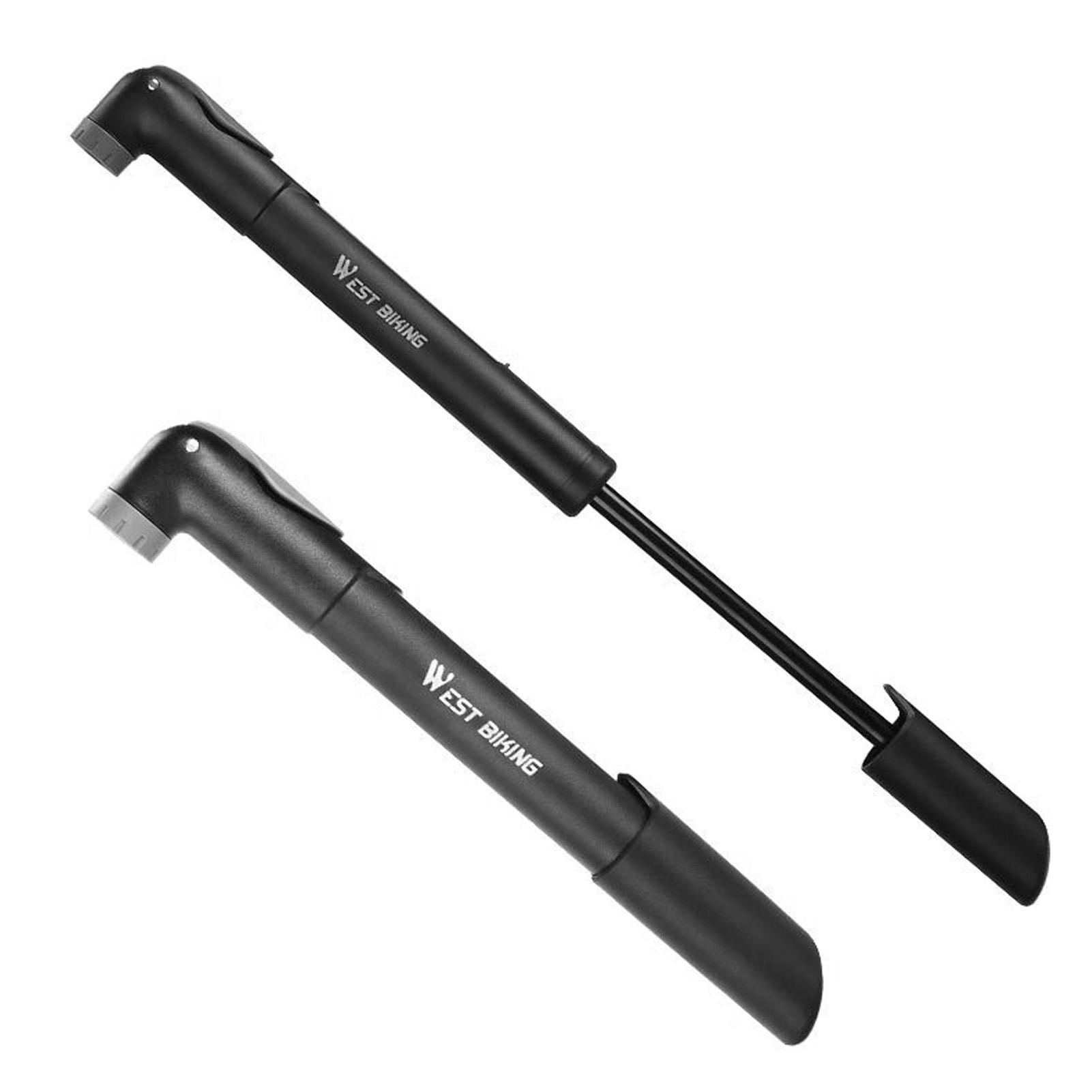 Mini Bike Pump Portable Bike Tire Pump 120 PSI Fits Presta and Schrader Bike Air Pump чорний
Mini Bike Pump Portable Bike Tire Pump 120 PSI Fits Presta and Schrader Bike Air Pump чорний