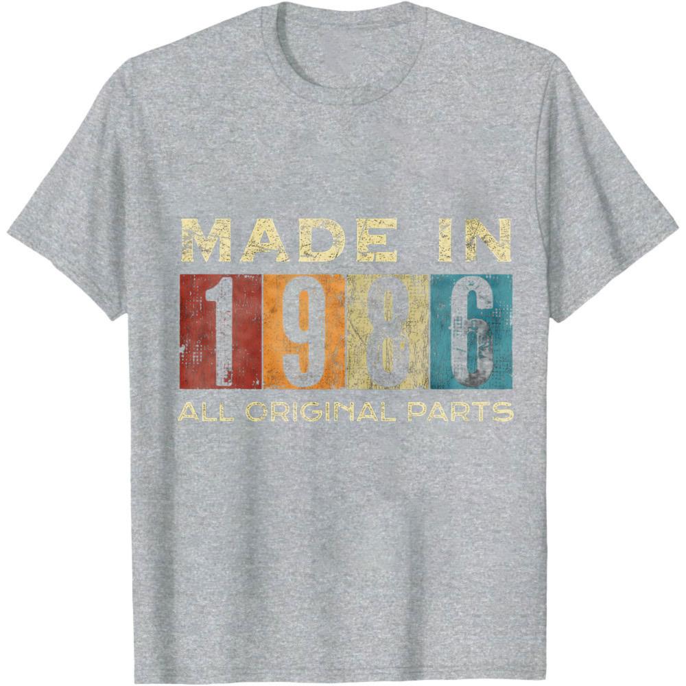 Made In 1986 All Original Parts Summer Men40th Birthday TShirt Vintage Casual Wear For Birthday Gift Anniversary Party Outfits 4XL
Made In 1986 All Original Parts Summer Men40th Birthday TShirt Vintage Casual Wear For Birthday Gift Anniversary Party Outfits 4XL