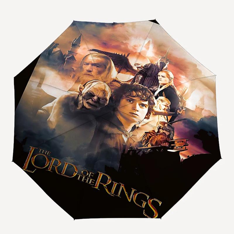 1pc Lord of the Rings Automatic Folding Umbrella - Compact 8-Rib Design, Durable Plastic & Iron1087L
1pc Lord of the Rings Automatic Folding Umbrella - Compact 8-Rib Design, Durable Plastic & Iron1087L