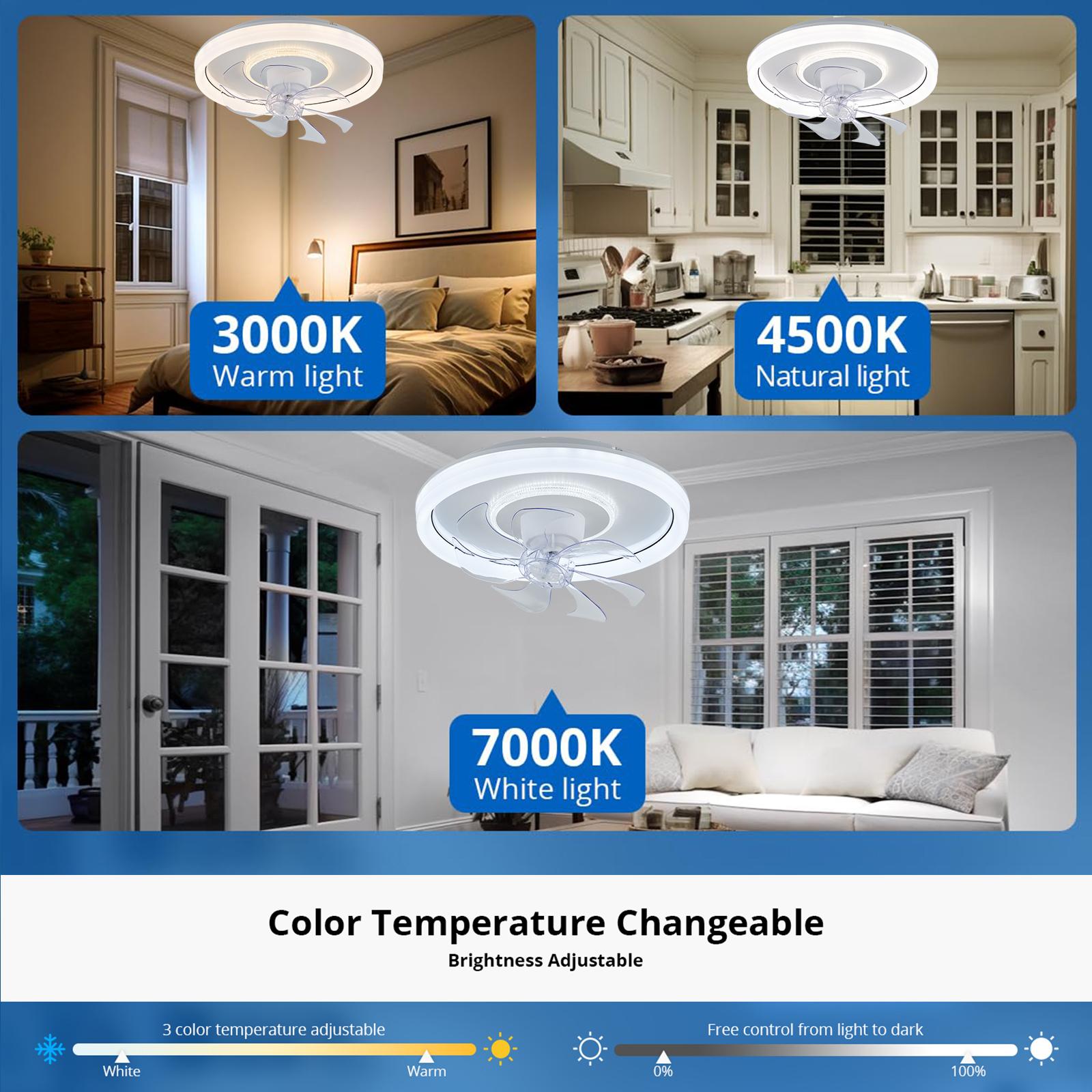 IRALAN Modern ceiling fan with light 360-degree rotating fan blades smart remote control Lamps for room kitchen living room 220V белый
IRALAN Modern ceiling fan with light 360-degree rotating fan blades smart remote control Lamps for room kitchen living room 220V белый