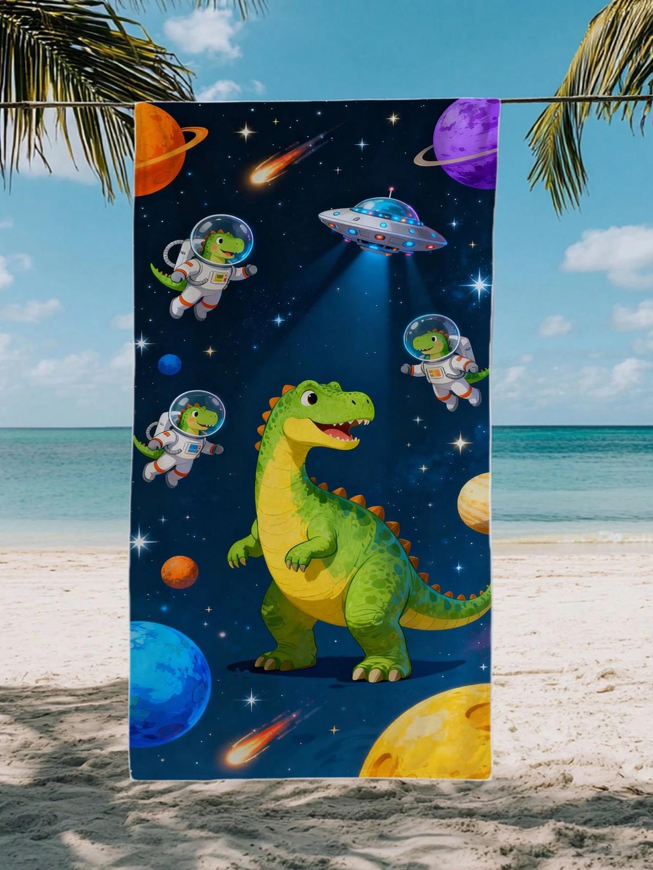 Dinosaur Astronaut Beach Towel,Premium Microfiber Absorbent Quick Dry,Oversized for Beach Pool,Cartoon Space Print Towel for Kid W40*H60(CM)
Dinosaur Astronaut Beach Towel,Premium Microfiber Absorbent Quick Dry,Oversized for Beach Pool,Cartoon Space Print Towel for Kid W40*H60(CM)