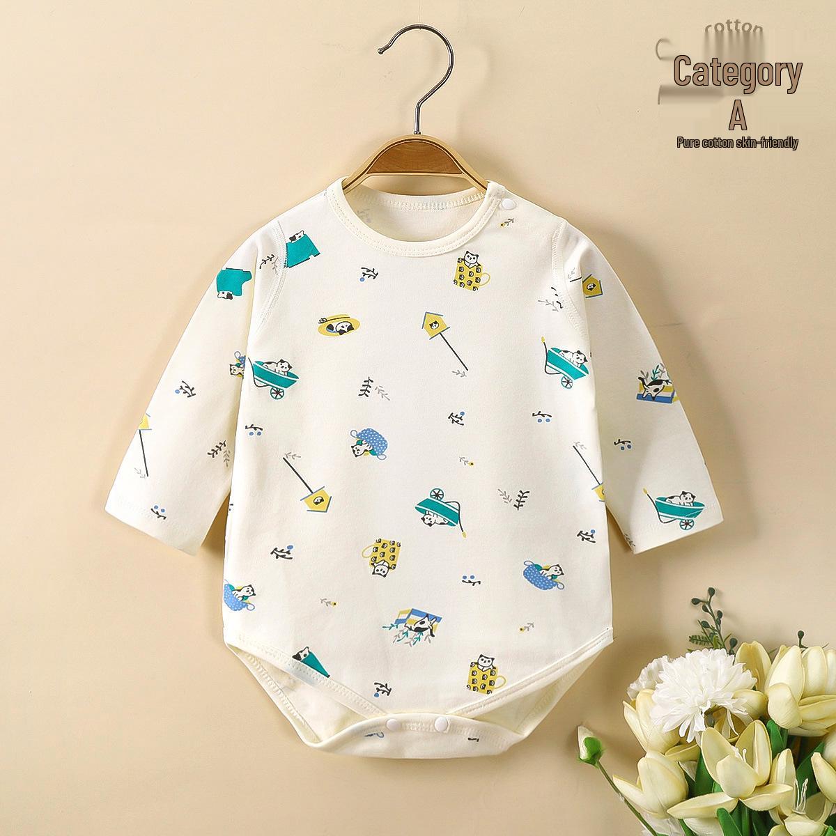 Spring & Autumn Baby Romper, Pure Cotton, Long Sleeve Wrap-over Onesie 59 cm
Spring & Autumn Baby Romper, Pure Cotton, Long Sleeve Wrap-over Onesie 59 cm