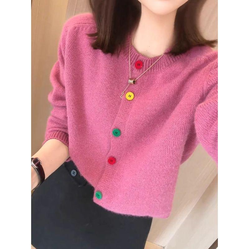 Gentle Retro round Neck Color Buckle Knitting Cardigan Sweater Rose Red XL recommended 57.50 kg-65.00 kg
Gentle Retro round Neck Color Buckle Knitting Cardigan Sweater Rose Red XL recommended 57.50 kg-65.00 kg
