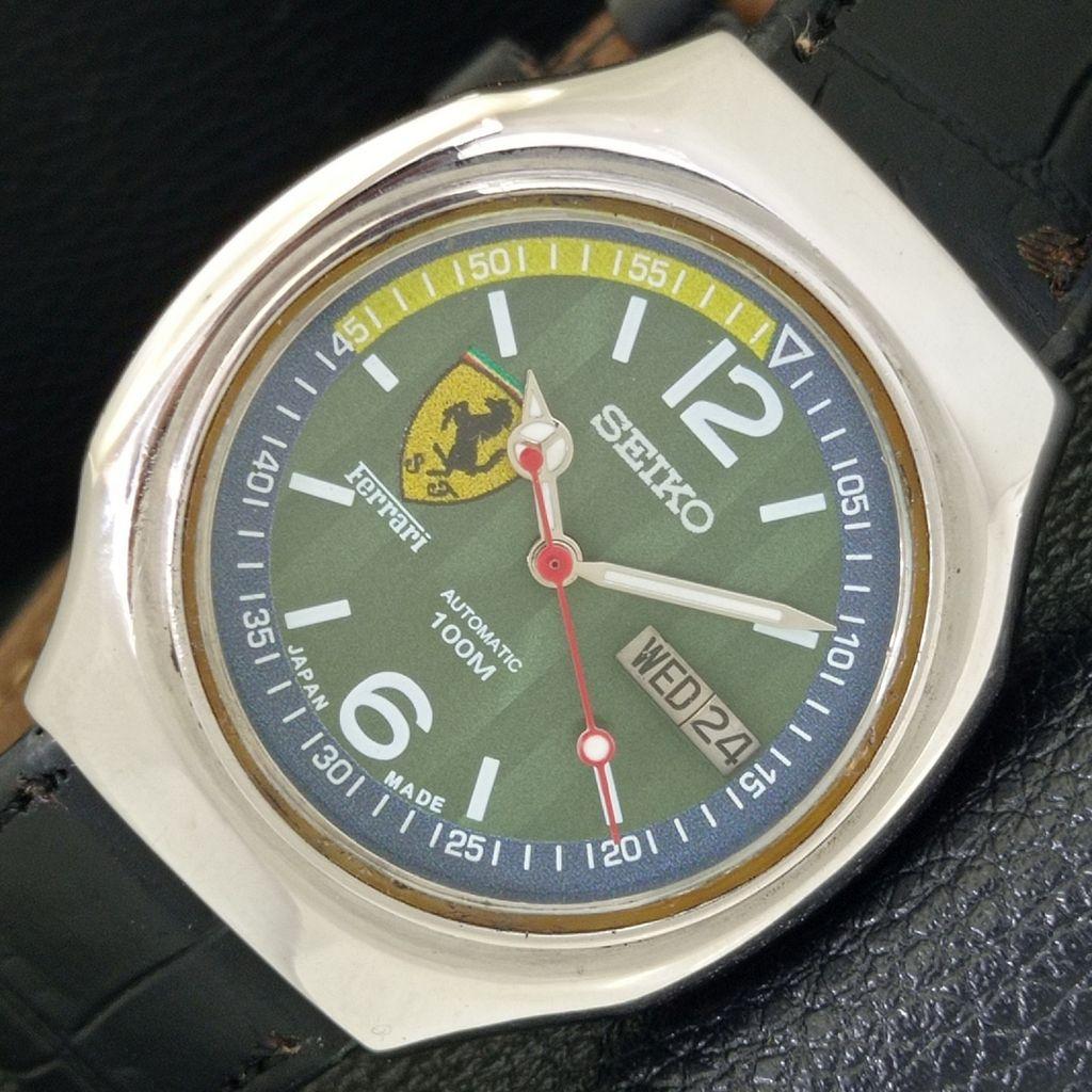 АВТОМАТИЧЕСКИЕ ВИНТАЖНЫЕ МУЖСКИЕ ЧАСЫ SEIKO JAPAN 7009A С ЦИФЕРБЛАТОМ FERRARI a700517-5 R203-a700517
АВТОМАТИЧЕСКИЕ ВИНТАЖНЫЕ МУЖСКИЕ ЧАСЫ SEIKO JAPAN 7009A С ЦИФЕРБЛАТОМ FERRARI a700517-5 R203-a700517