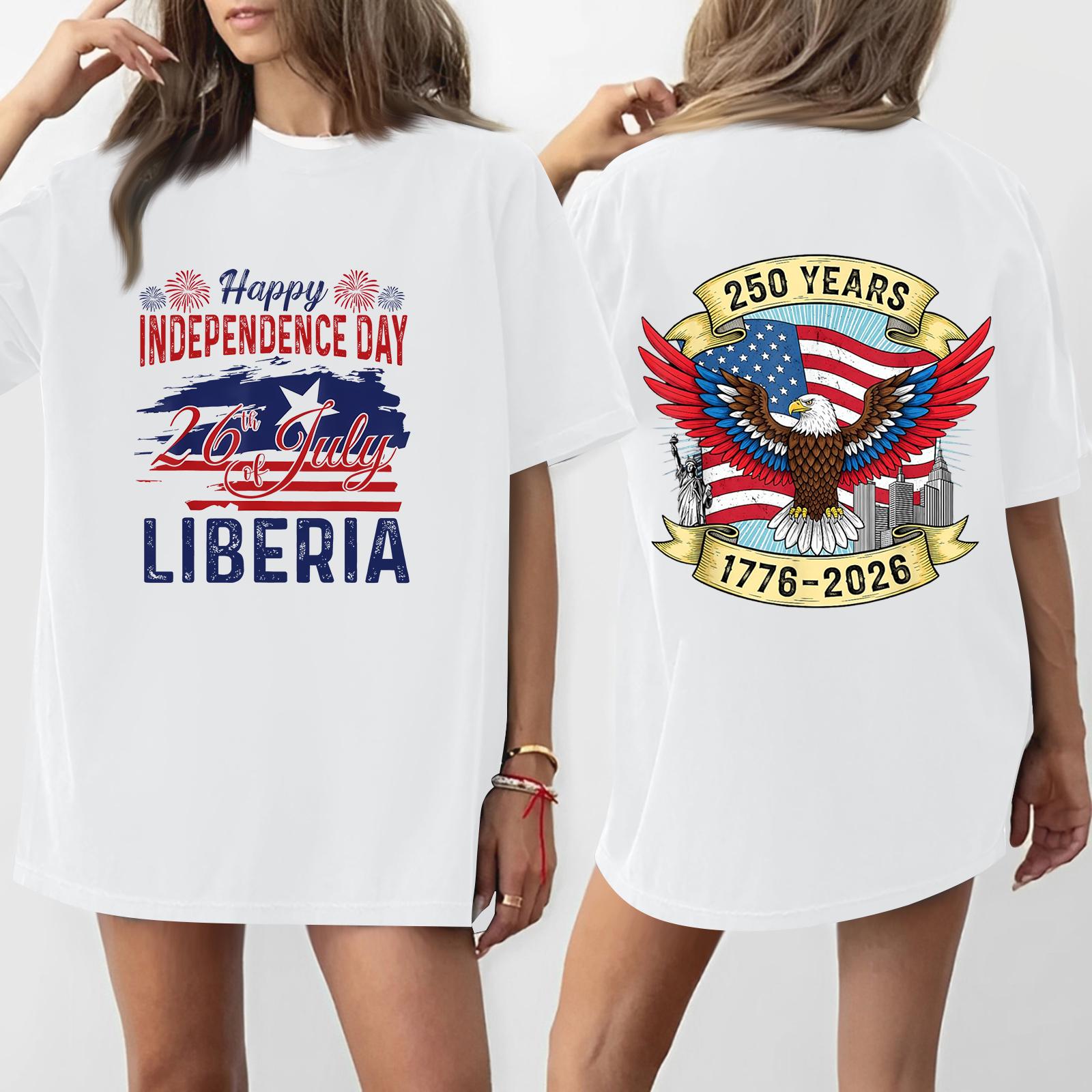 Women s Casual Independence Day 252 Anniversary Printed T-shirt Round Neck Pullover Short Sleeve Top XL білий
Women s Casual Independence Day 252 Anniversary Printed T-shirt Round Neck Pullover Short Sleeve Top XL білий